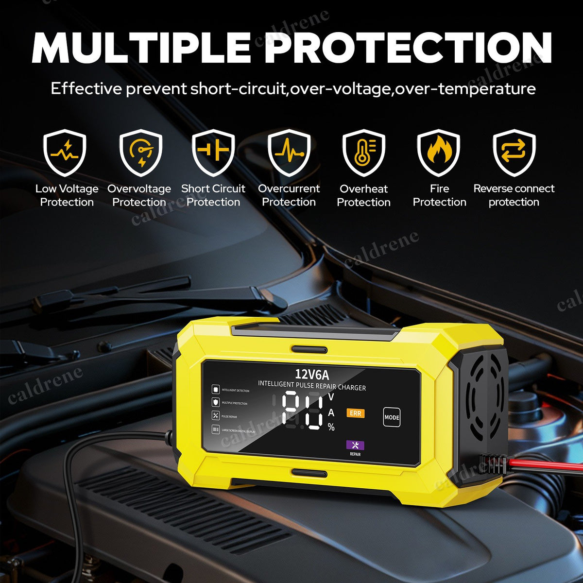 12V Smart Battery Charger Maintainer for Car and Lithium Batteries – view 9