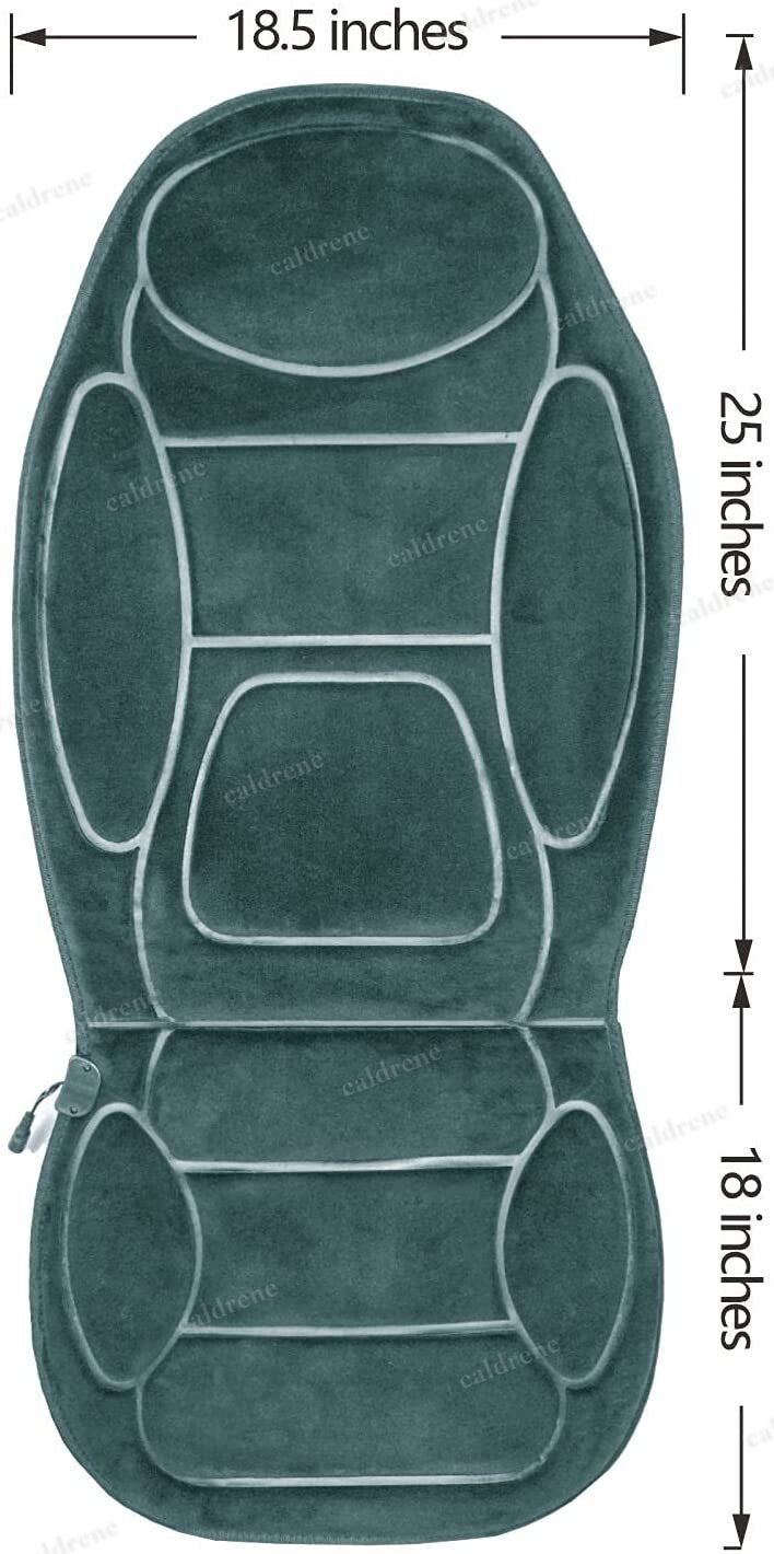 12V Universal Heated Car Seat Cover Suede Gray – view 10