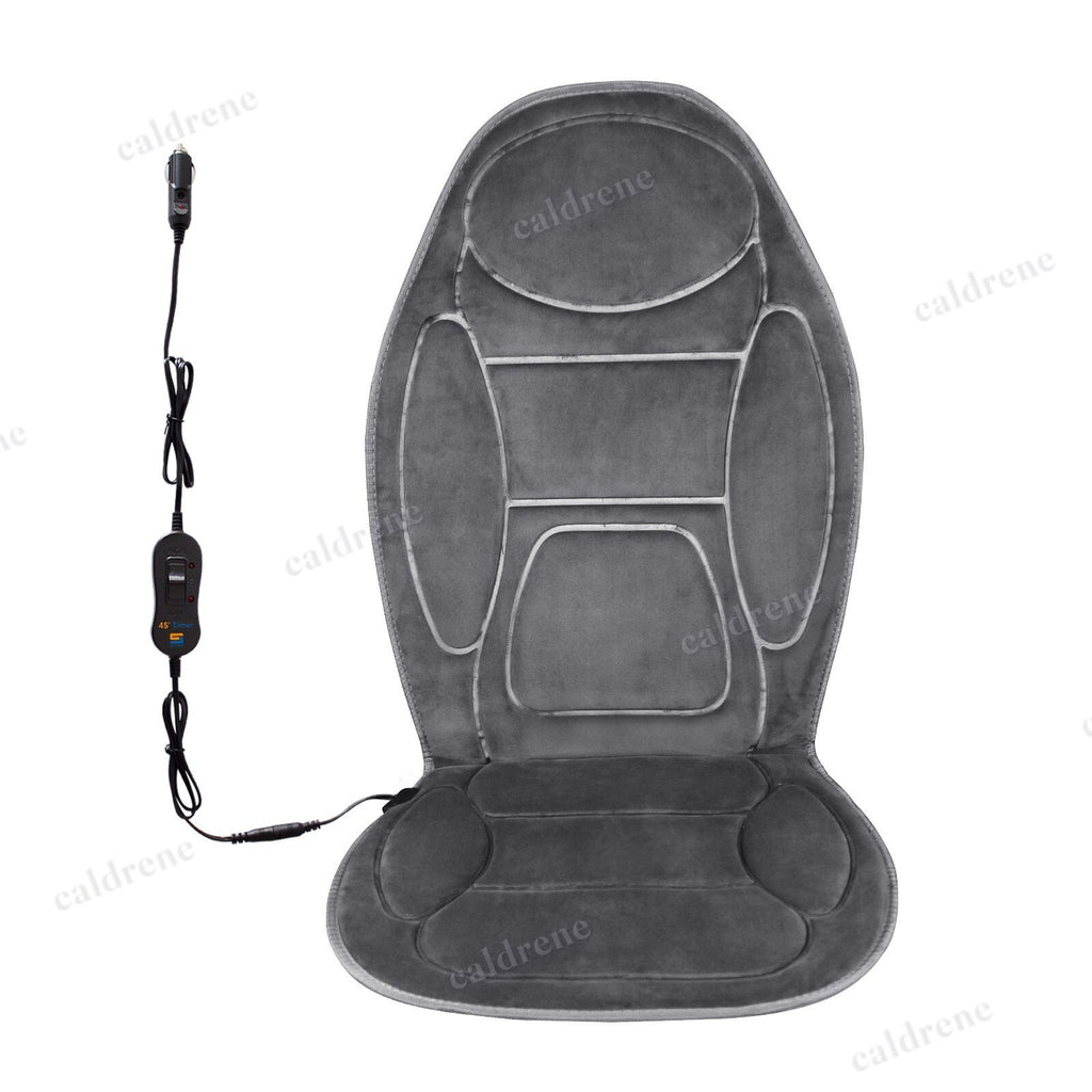 12V Universal Heated Car Seat Cover Suede Gray – view 2