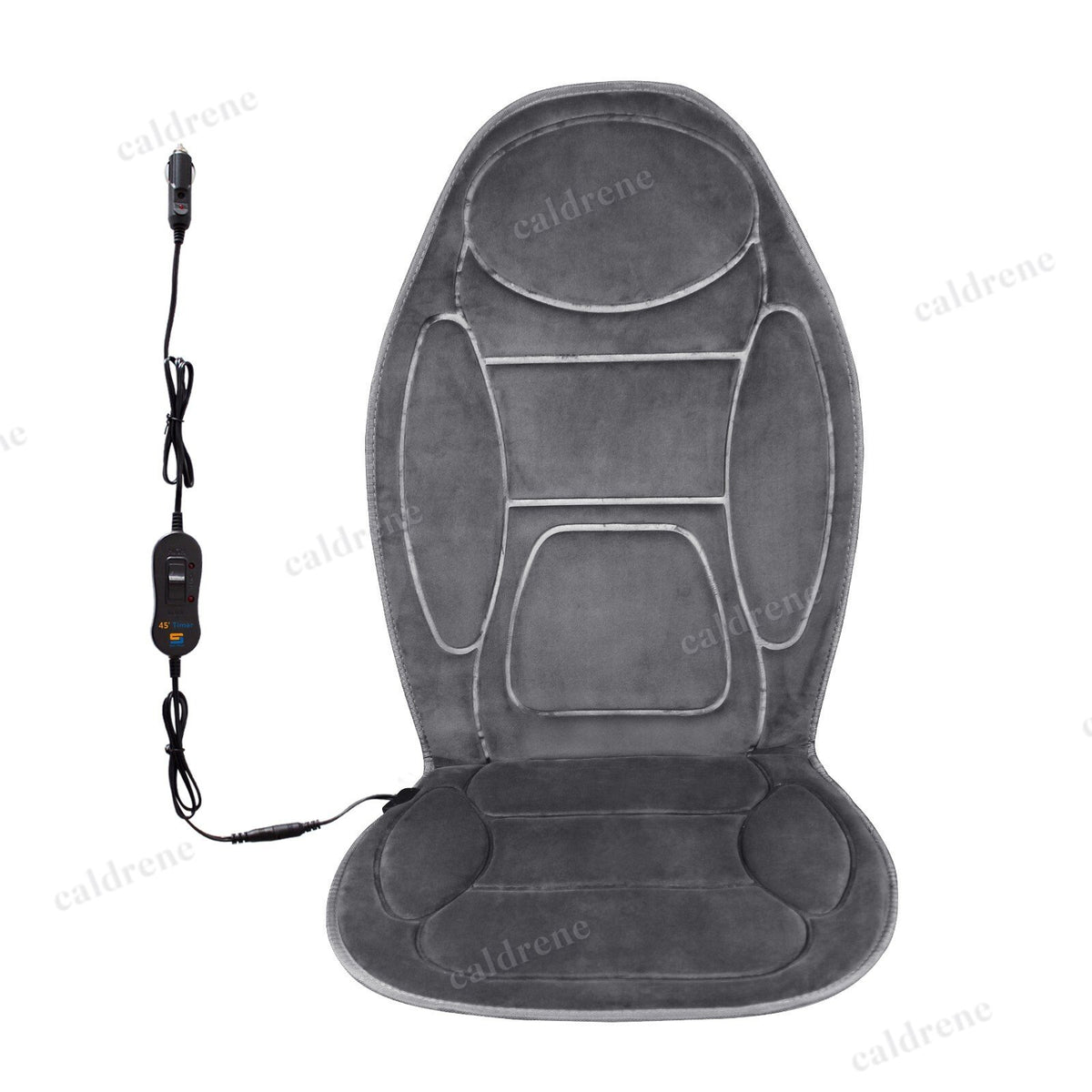 12V Universal Heated Car Seat Cover Suede Gray – view 2