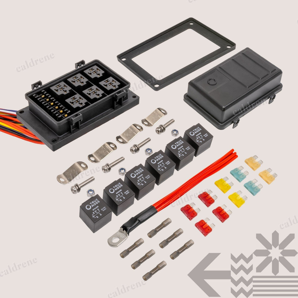 12V Waterproof 6-Way ATO Fuse Relay Box with Harness, Marine – view 8