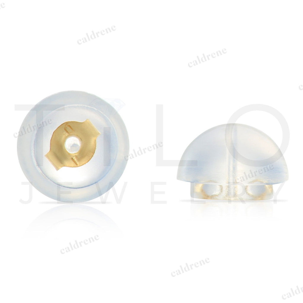 14K Solid Yellow Gold Polished Ball Stud Earrings – view 6