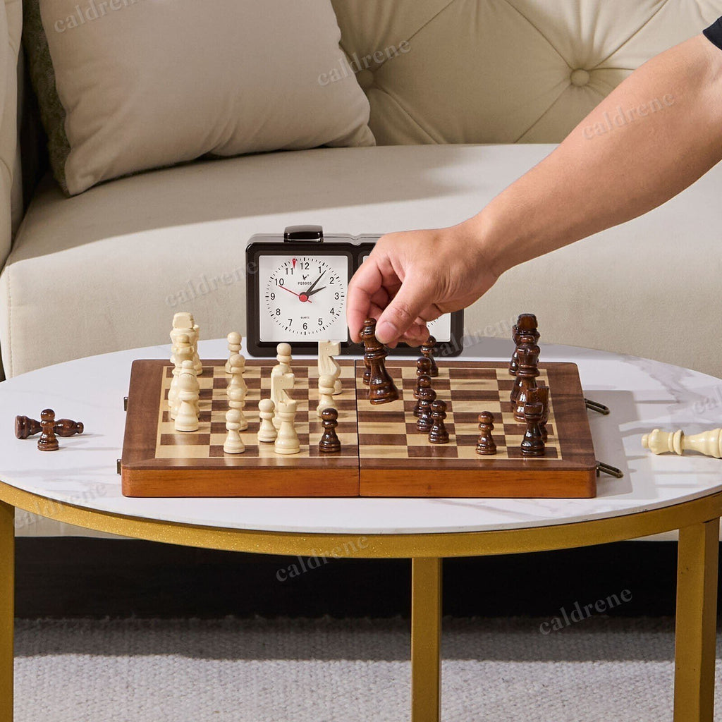 15-Inch Wooden Magnetic Chess and Checkers 2-in-1 Set – view 8