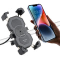 15W Wireless Charger Phone Holder Mount for Motorcycle Handlebar