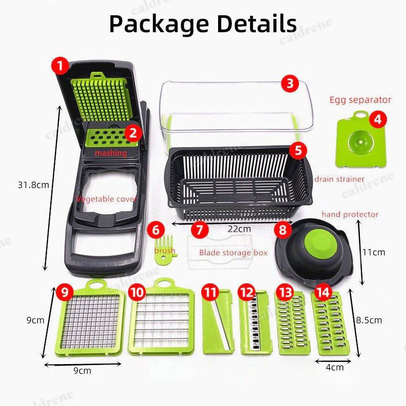 16-in-1 Vegetable Chopper Dicer – view 6