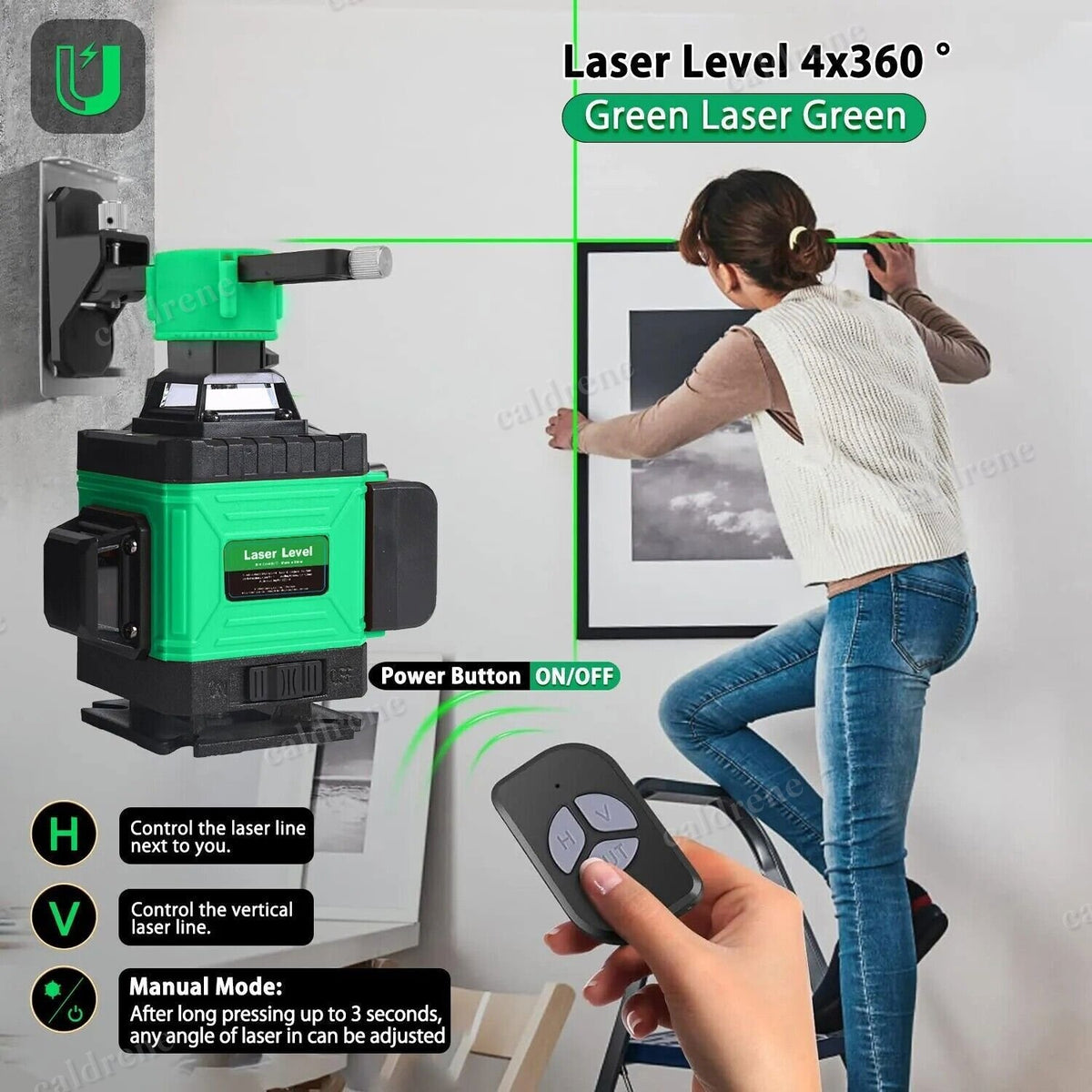 16-Line 4D Self-Leveling 360° Laser Level – view 6