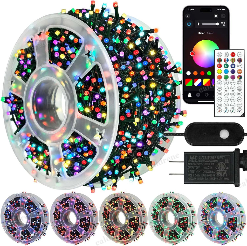 164ft 500 LED RGB Color Changing Christmas Lights with Remote – view 10