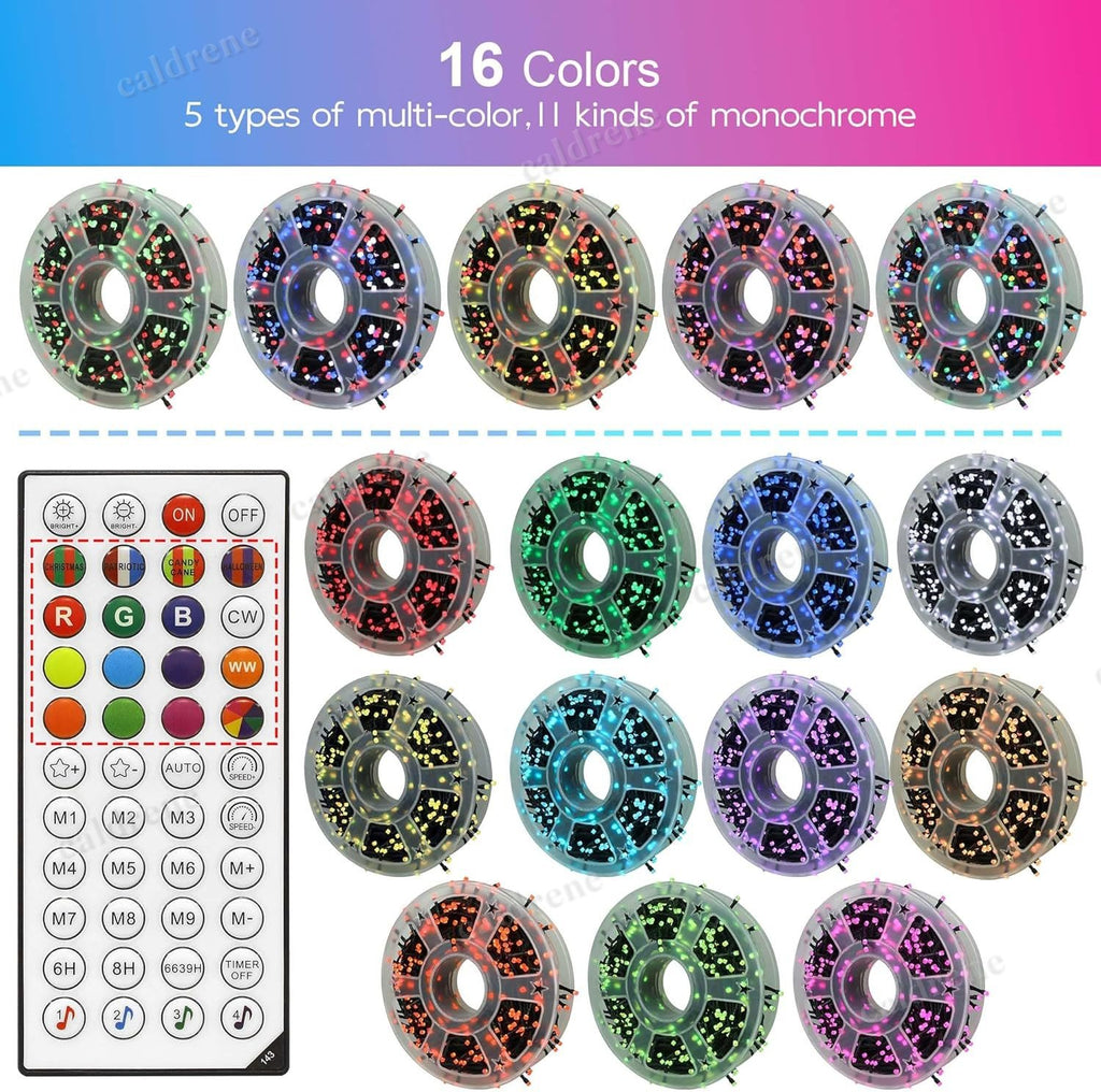 164ft 500 LED RGB Color Changing Christmas Lights with Remote – view 4