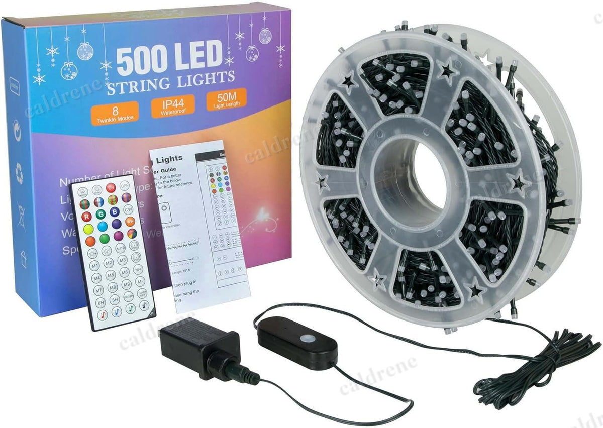 164ft 500 LED RGB Color Changing Christmas Lights with Remote – view 9