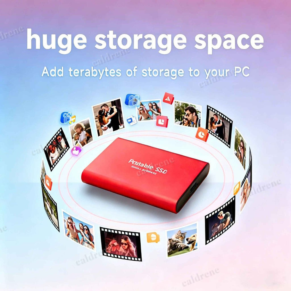 16TB Mass Storage Portable SSD USB3.2 External Hard Drive High – view 2