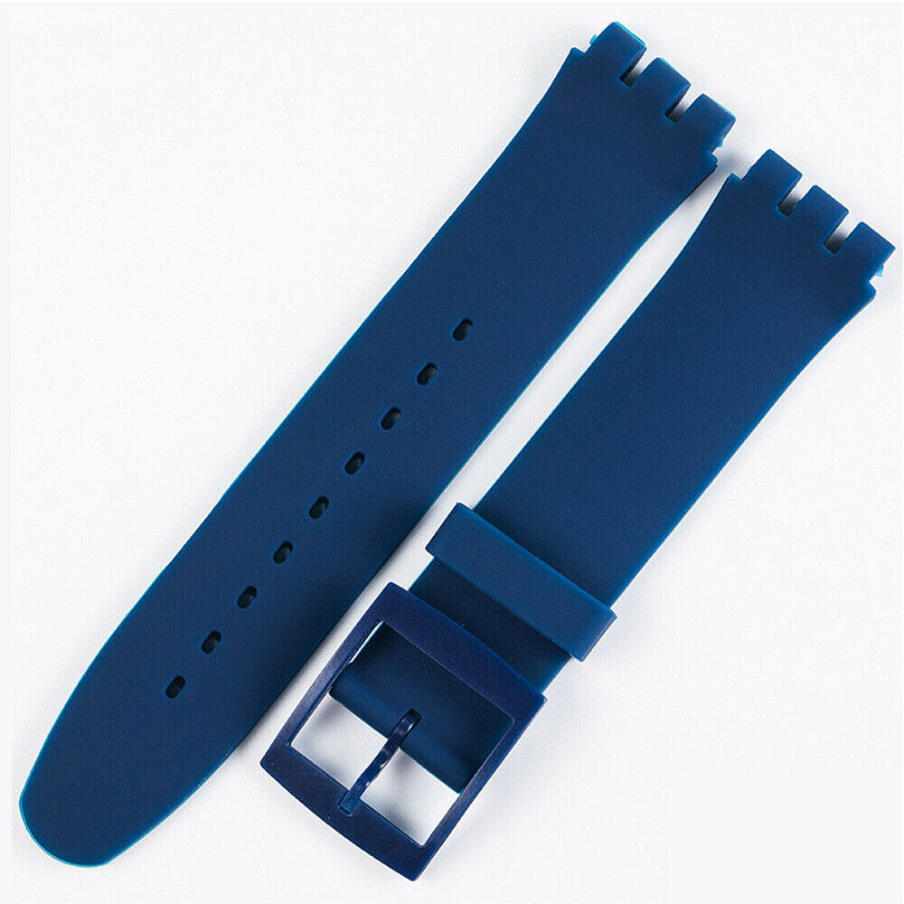 17mm Replacement Watch Band Strap for Swatch - Stylish & Durable – Navy