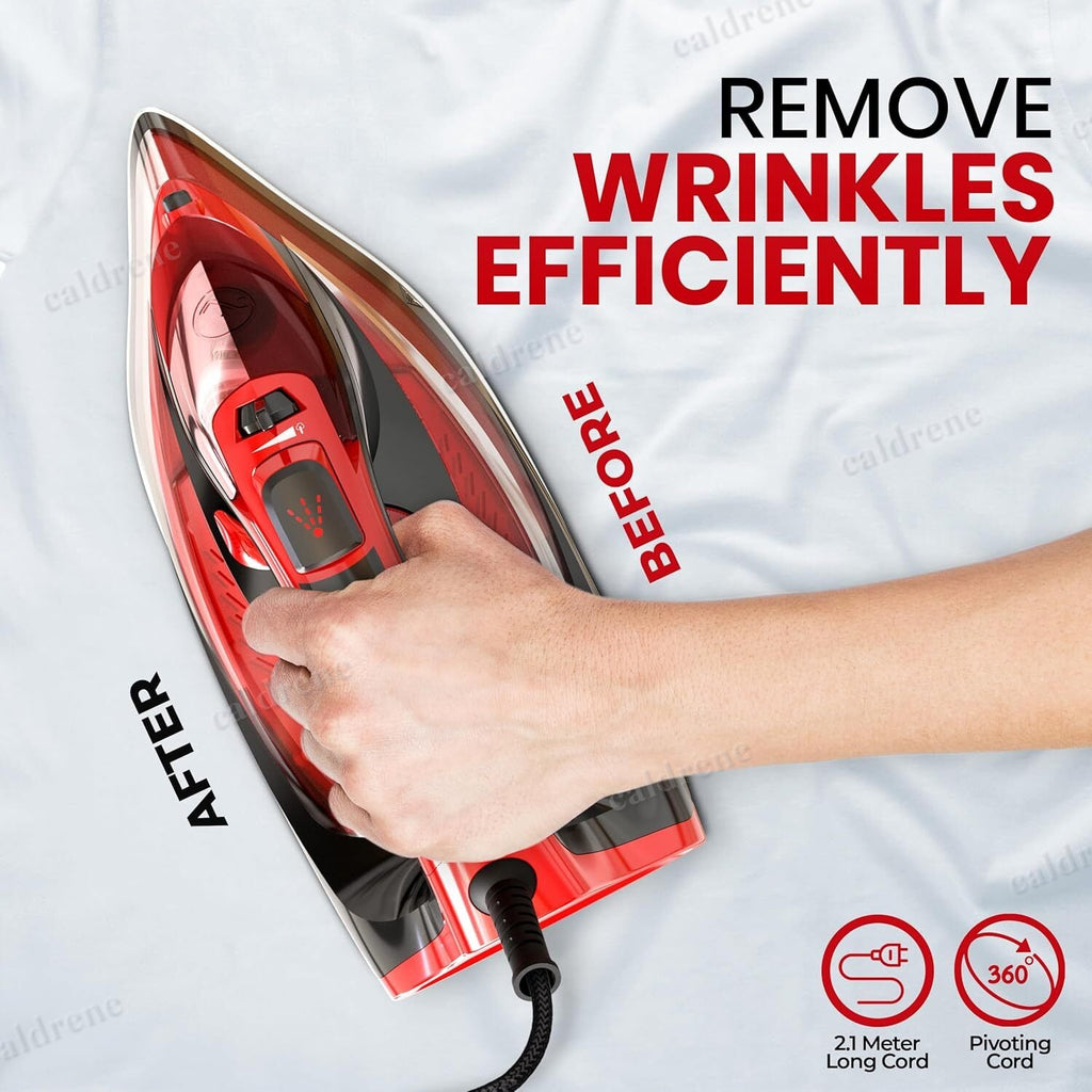 1800W Steam Iron with Non-Stick Soleplate – view 7