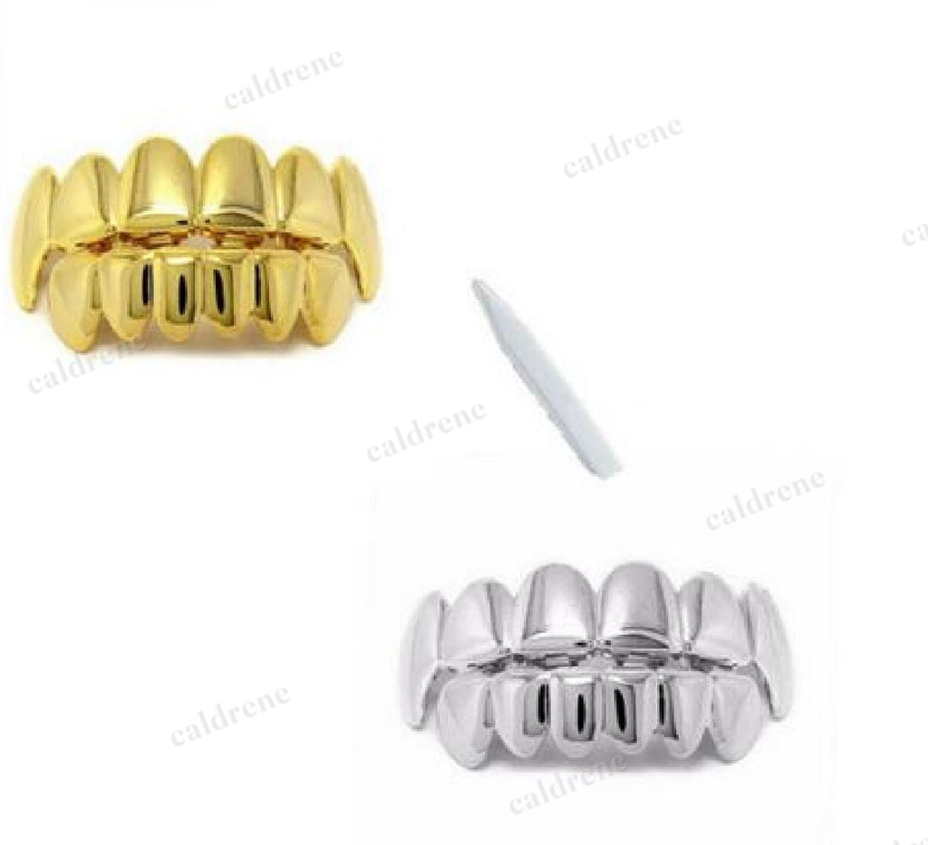 18k Gold Plated Grillz Set for Teeth in 3 Colors – view 4
