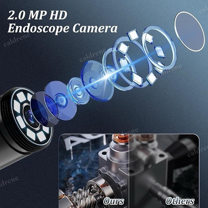 1920P HD Endoscope Borescope Camera with 8 LED Lights 16.4 ft – view 2