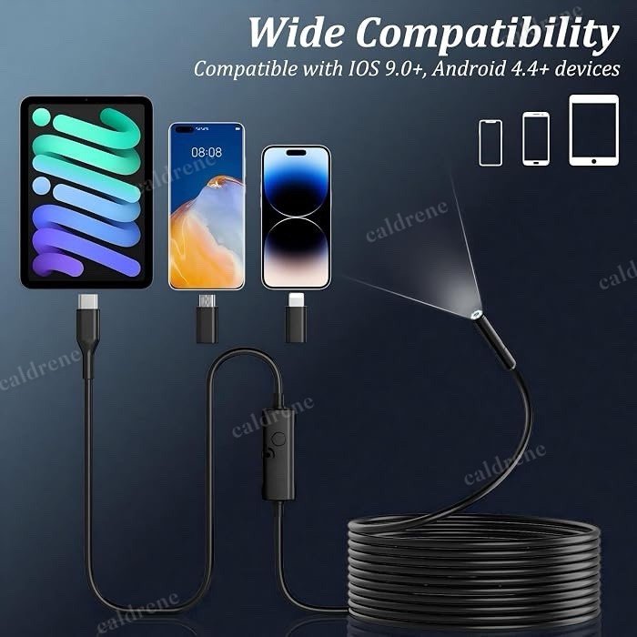 1920P HD Endoscope Borescope Camera with 8 LED Lights 16.4 ft – view 4