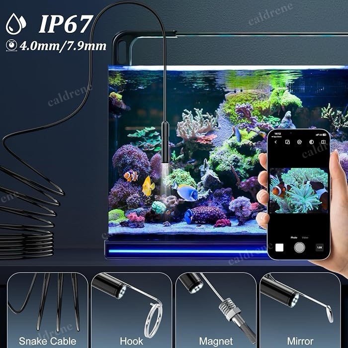 1920P HD Endoscope Borescope Camera with 8 LED Lights 16.4 ft – view 6