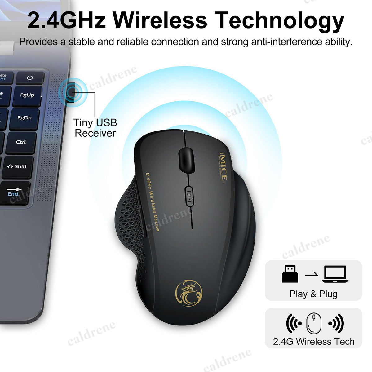 2.4GHz Wireless 6-Button Gaming Mouse – view 3