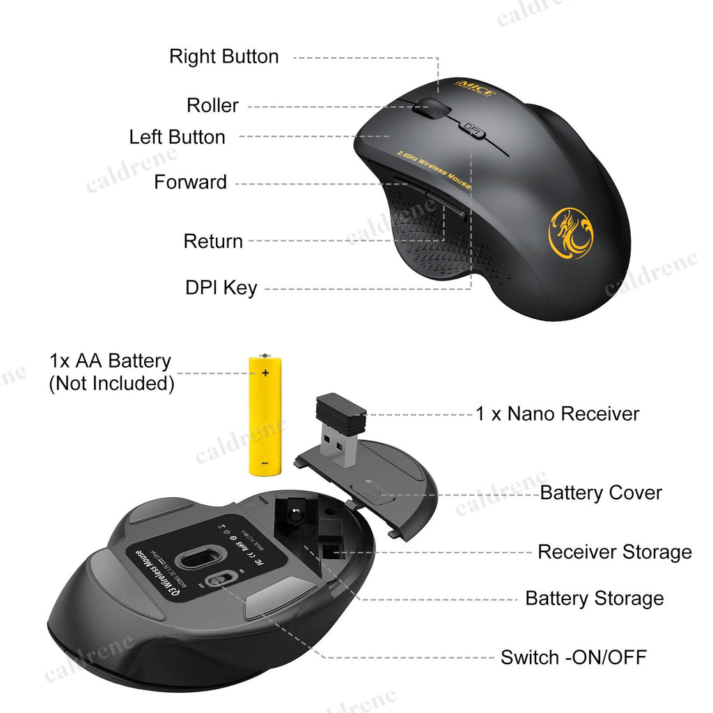 2.4GHz Wireless 6-Button Gaming Mouse – view 5