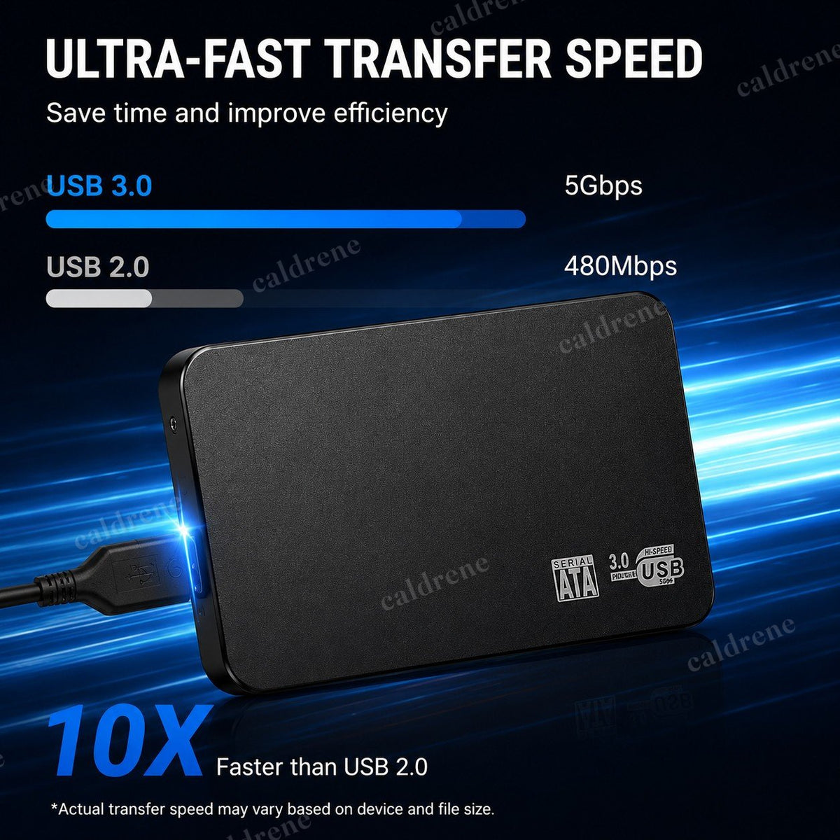 2.5 Inch USB 3.0 SATA External Hard Drive Enclosure – view 2