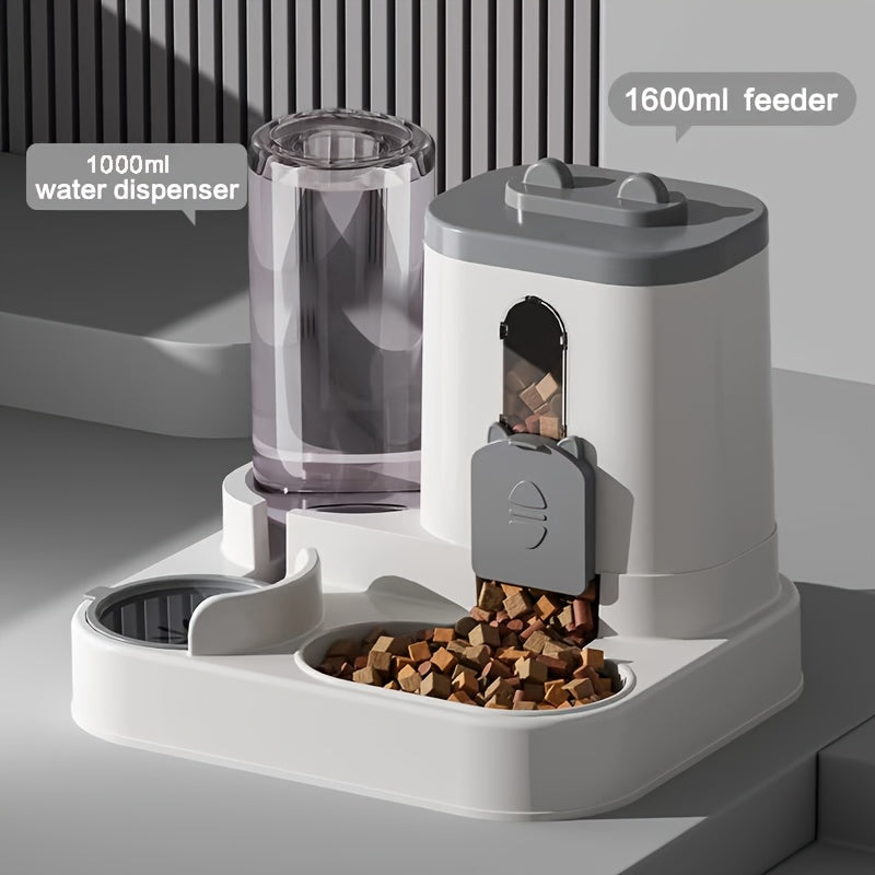 2-in-1 Gravity Cat Food and Water Dispenser Set – view 3