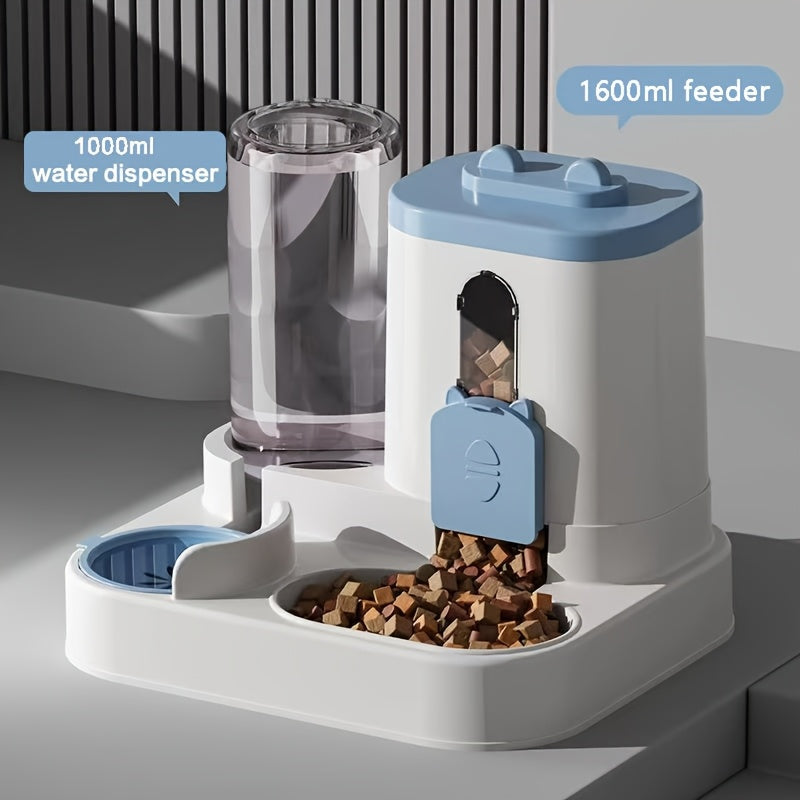 2-in-1 Gravity Cat Food and Water Dispenser Set – view 5