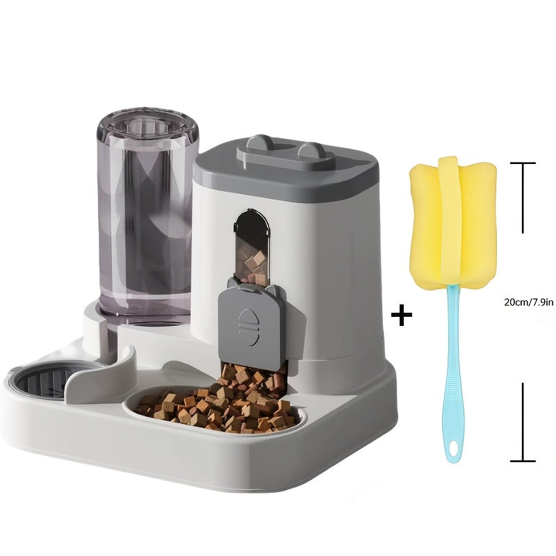 2-in-1 Gravity Cat Food and Water Dispenser Set – view 6