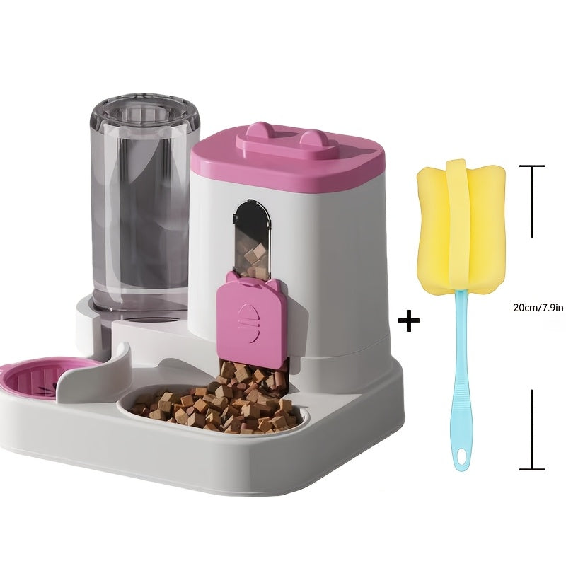 2-in-1 Gravity Cat Food and Water Dispenser Set – view 8