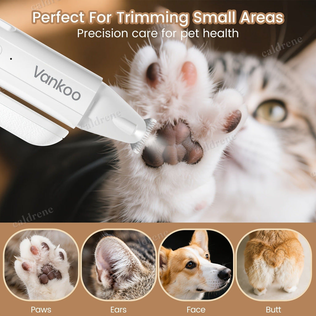2-in-1 Rechargeable Pet Grooming Clipper with LED Light – view 3