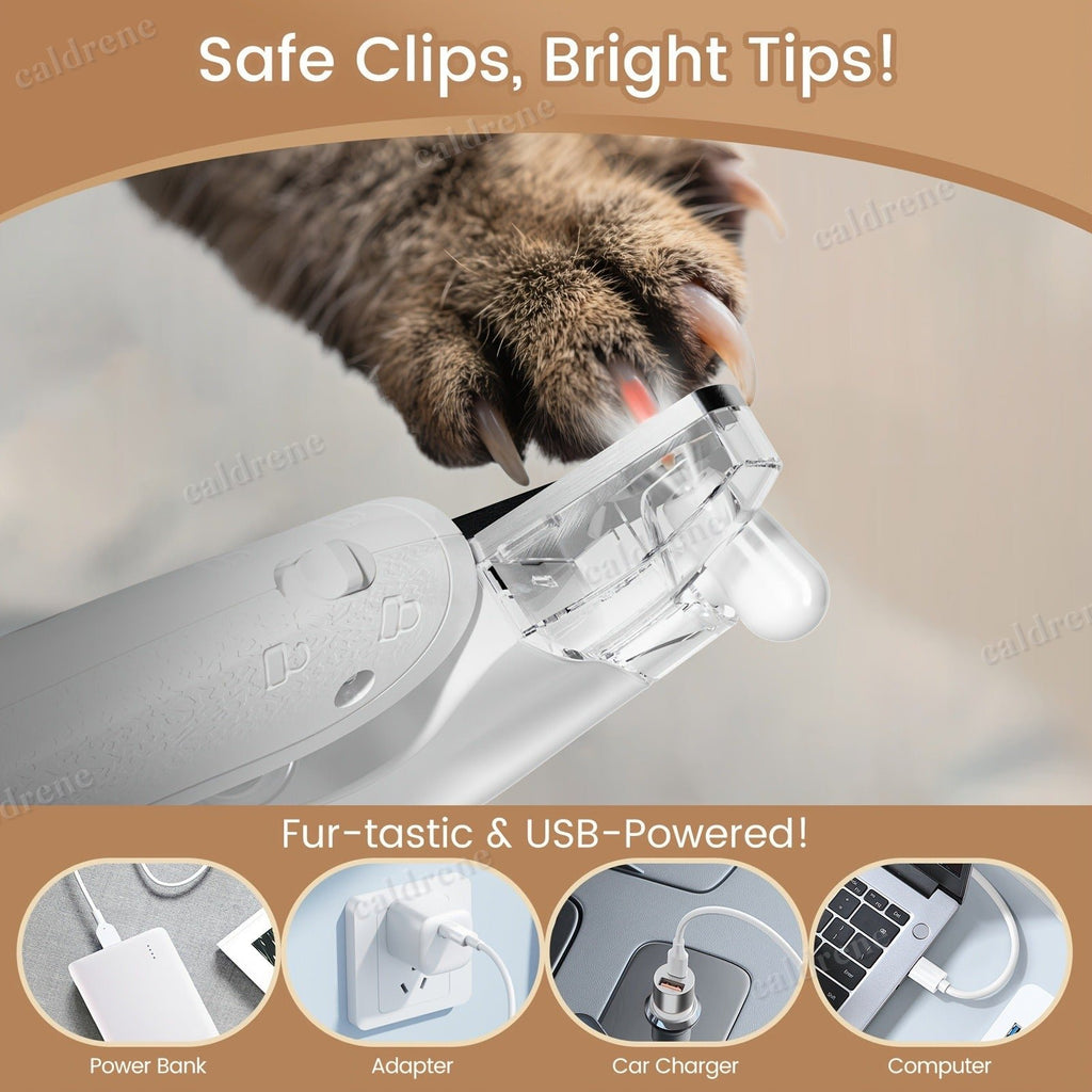 2-in-1 Rechargeable Pet Grooming Clipper with LED Light – view 4
