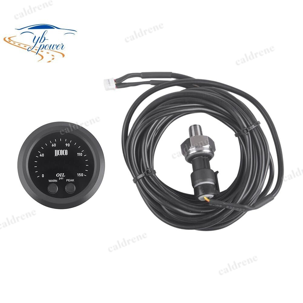 2 Inch Digital Oil Pressure Gauge, 0-150 PSI, Red Display – view 7