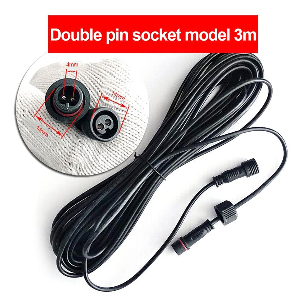 2 Pin Plug Solar Cable Extension for Solar Systems – 3m