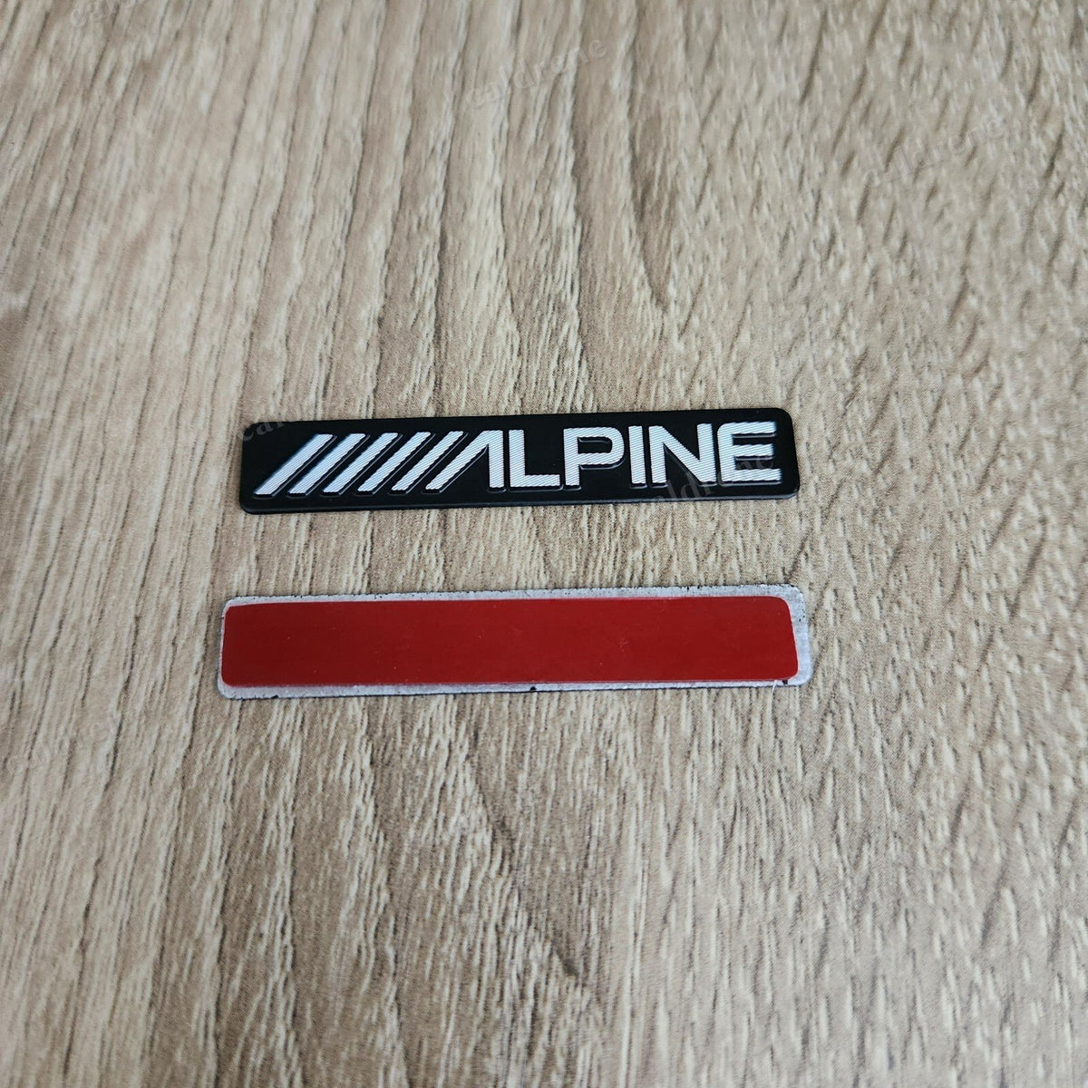 2 x Alpine Badge Speaker Sticker Emblem with Adhesive Back – view 2