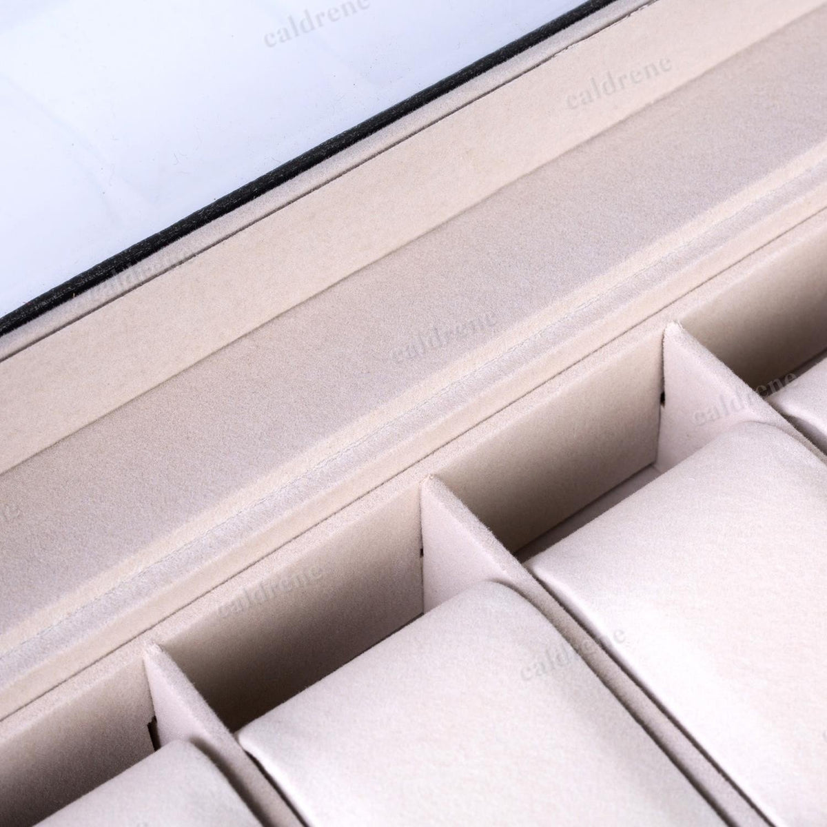 20-Slot Leather Watch Box with Glass Top – view 8