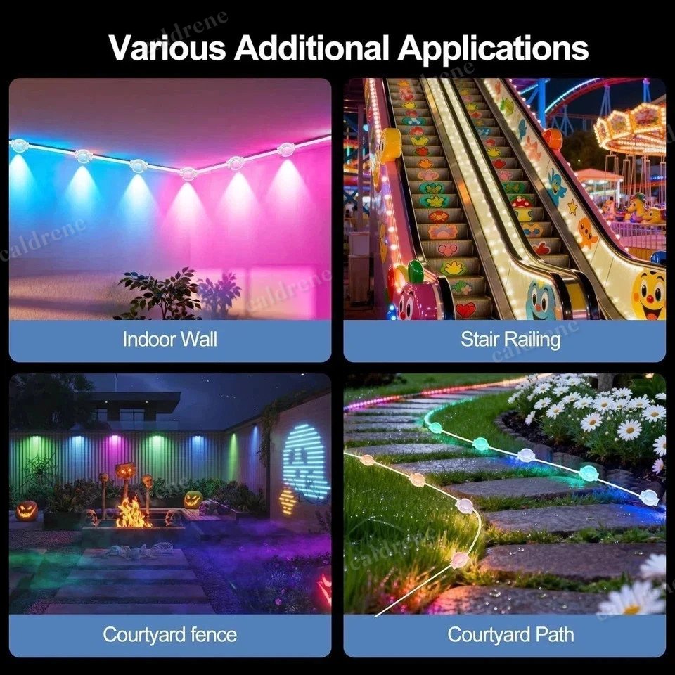 200 FT Permanent Outdoor RGB Eave Lights with App and Remote – view 7