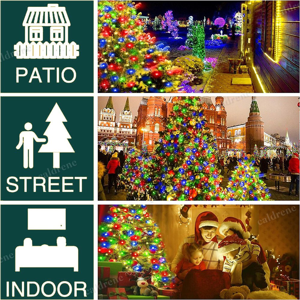 200 LED Christmas Tree Waterfall Lights, Color Changing – view 2