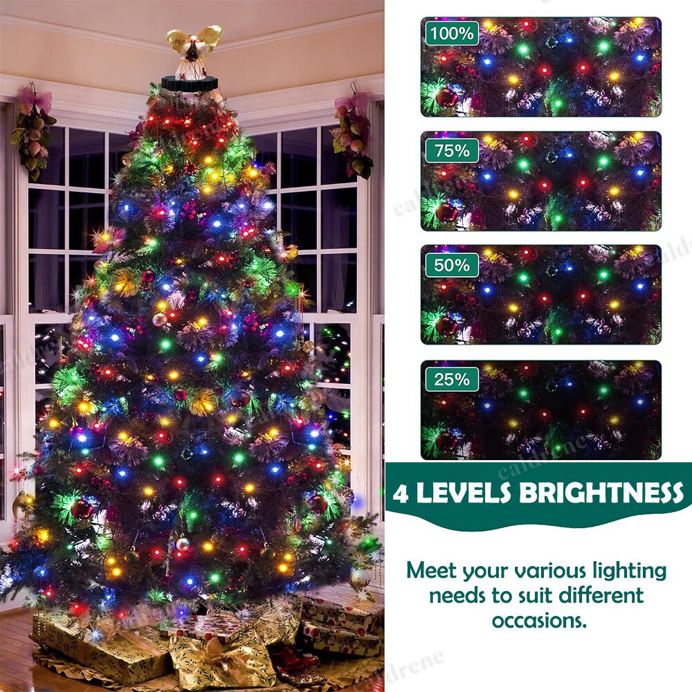 200 LED Christmas Tree Waterfall Lights, Color Changing – view 7