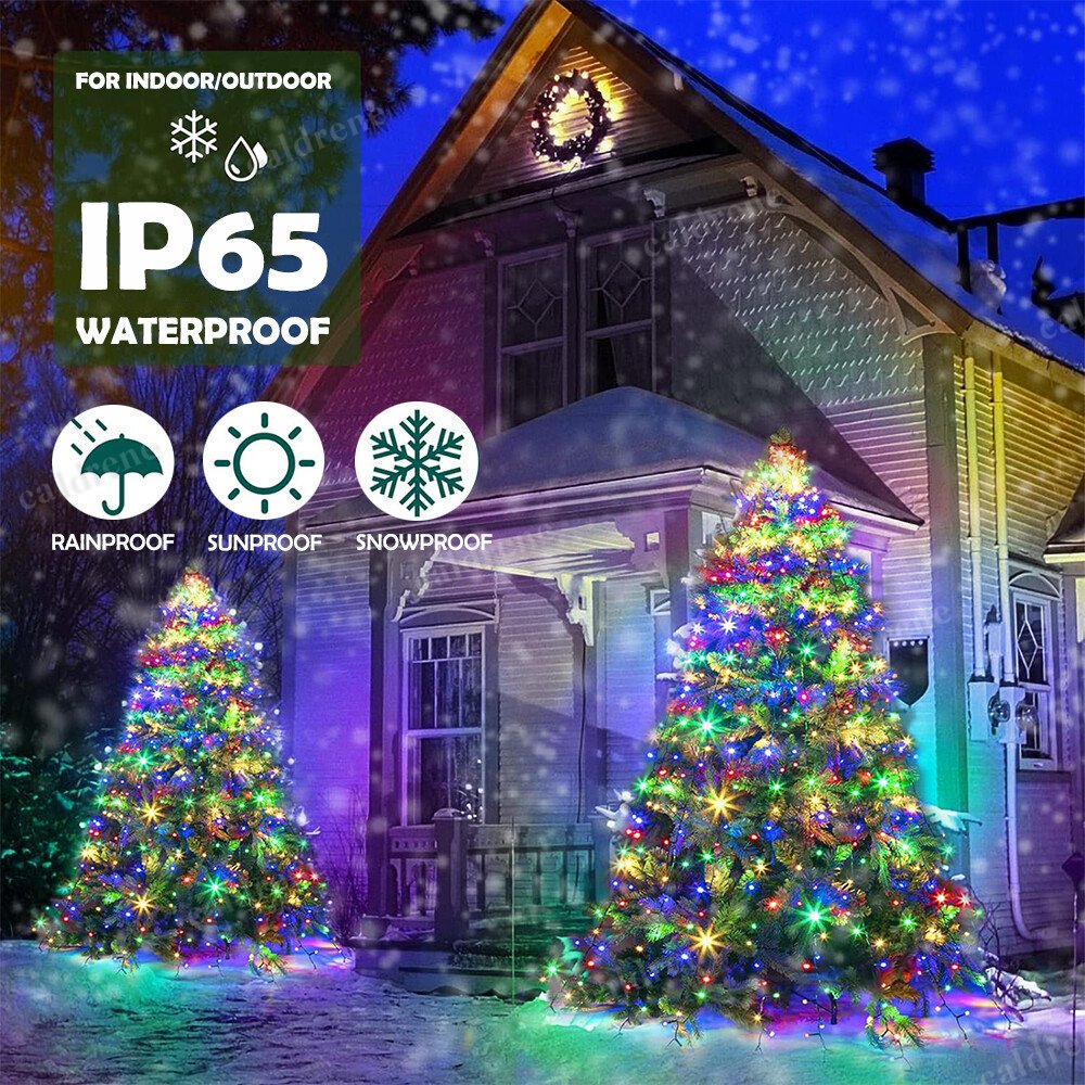 200 LED Christmas Tree Waterfall Lights, Color Changing – view 9