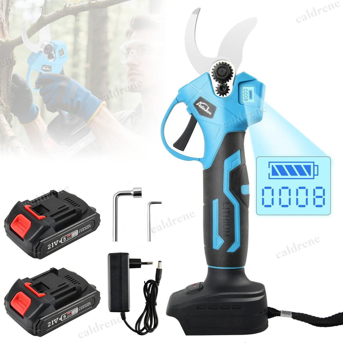21V Cordless Electric Pruning Shears with 2 Batteries – view 2