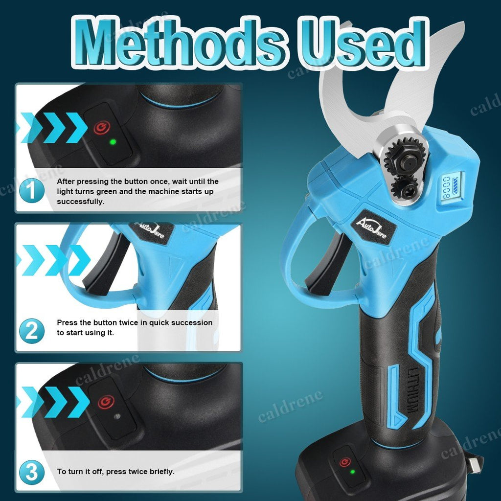 21V Cordless Electric Pruning Shears with 2 Batteries – view 5