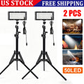 22000 Lumen LED Work Lights with Foldable Tripod Stand, 2 Pack