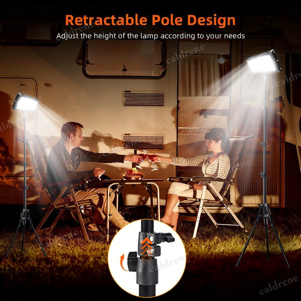 22000 Lumen LED Work Lights with Foldable Tripod Stand, 2 Pack – view 3
