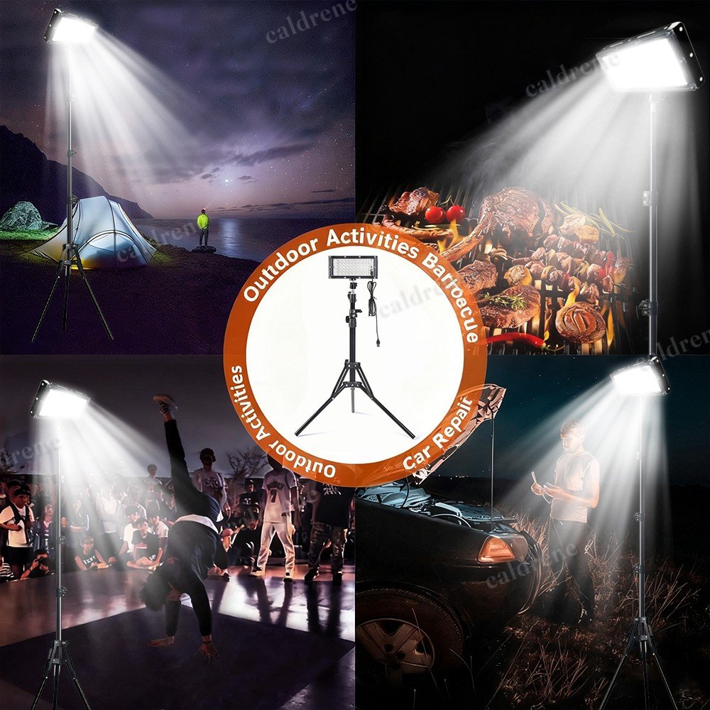 22000 Lumen LED Work Lights with Foldable Tripod Stand, 2 Pack – view 6