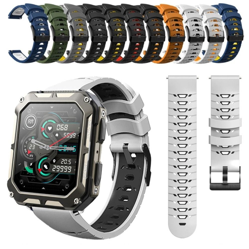 22mm Silicone Sports Smart Watch Strap for C20 Pro
