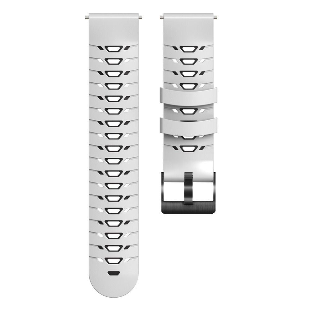 22mm Silicone Sports Smart Watch Strap for C20 Pro – white&black