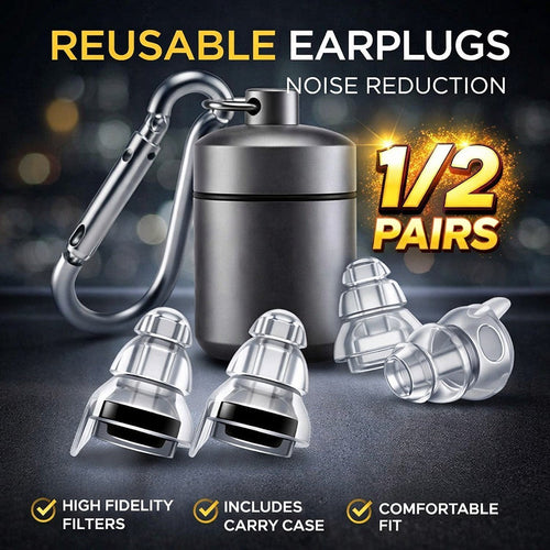 24dB High Fidelity Concert Earplugs for Musicians and Festivals