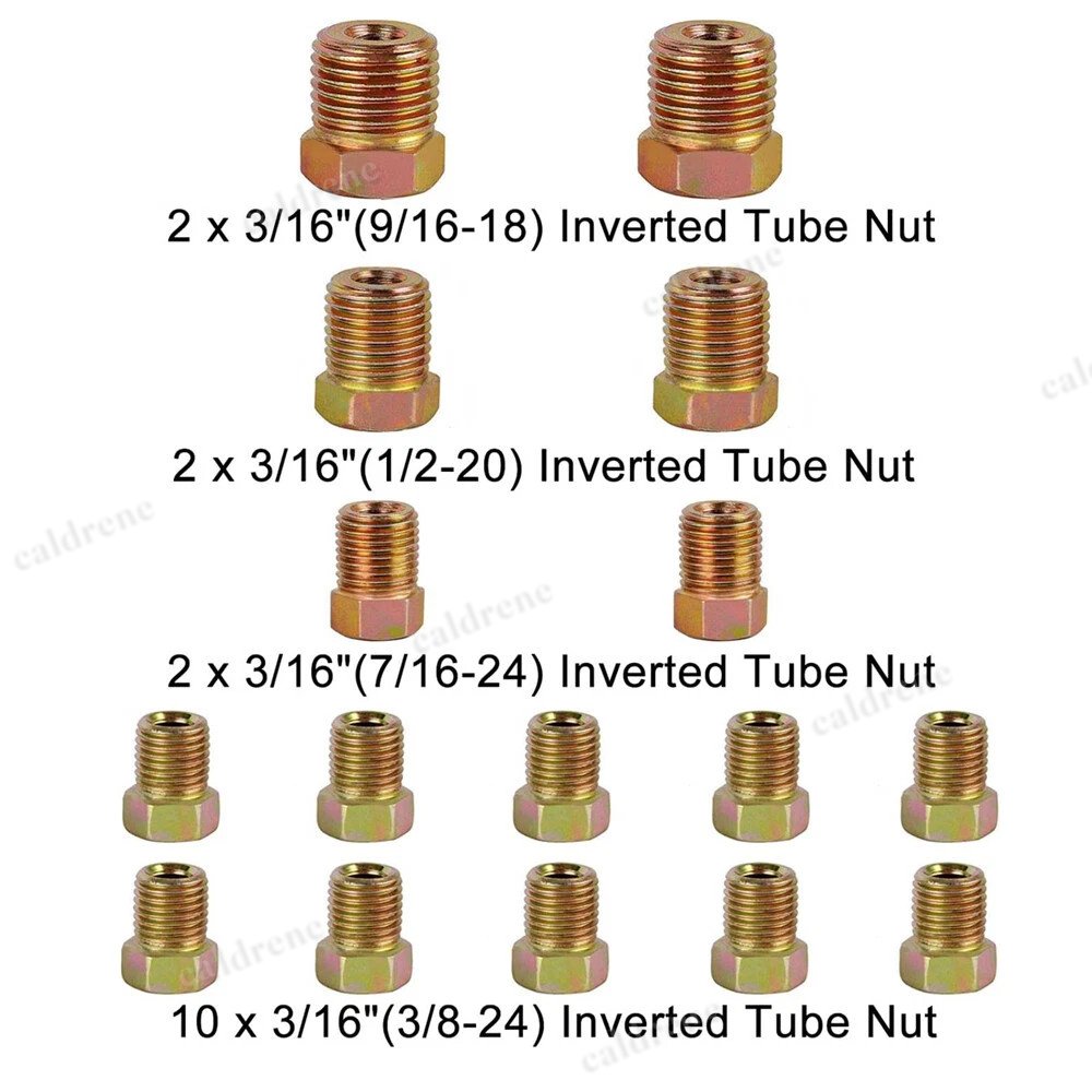 25ft Copper Nickel Brake Line Tubing Kit with 32 Fittings, 1/4 and 3/16 – view 4