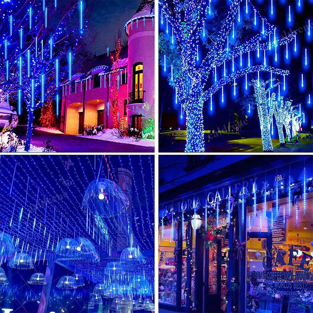 288 LED Solar Meteor Shower Tree Lights – view 5
