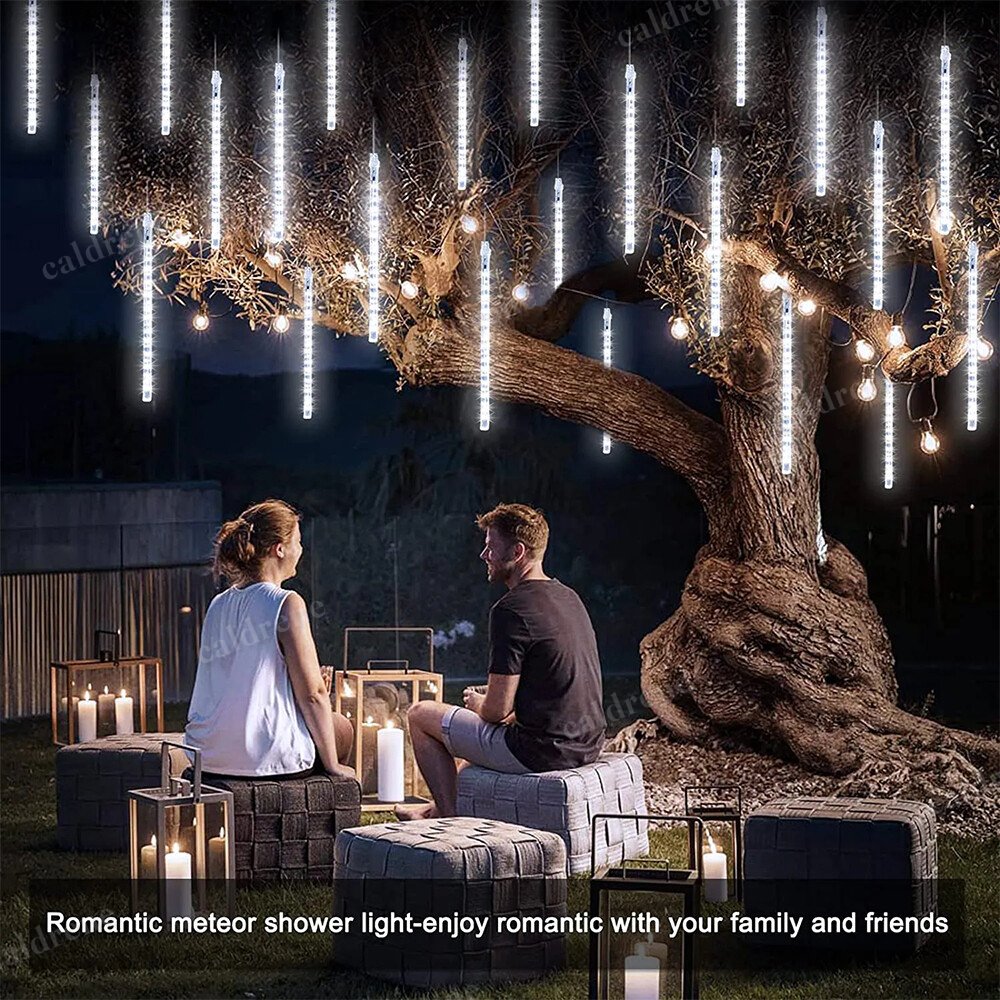 288 LED Solar Meteor Shower Tree Lights – view 7
