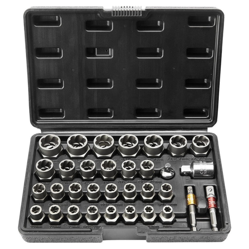 29 Piece Bolt and Nut Extractor Set with Case