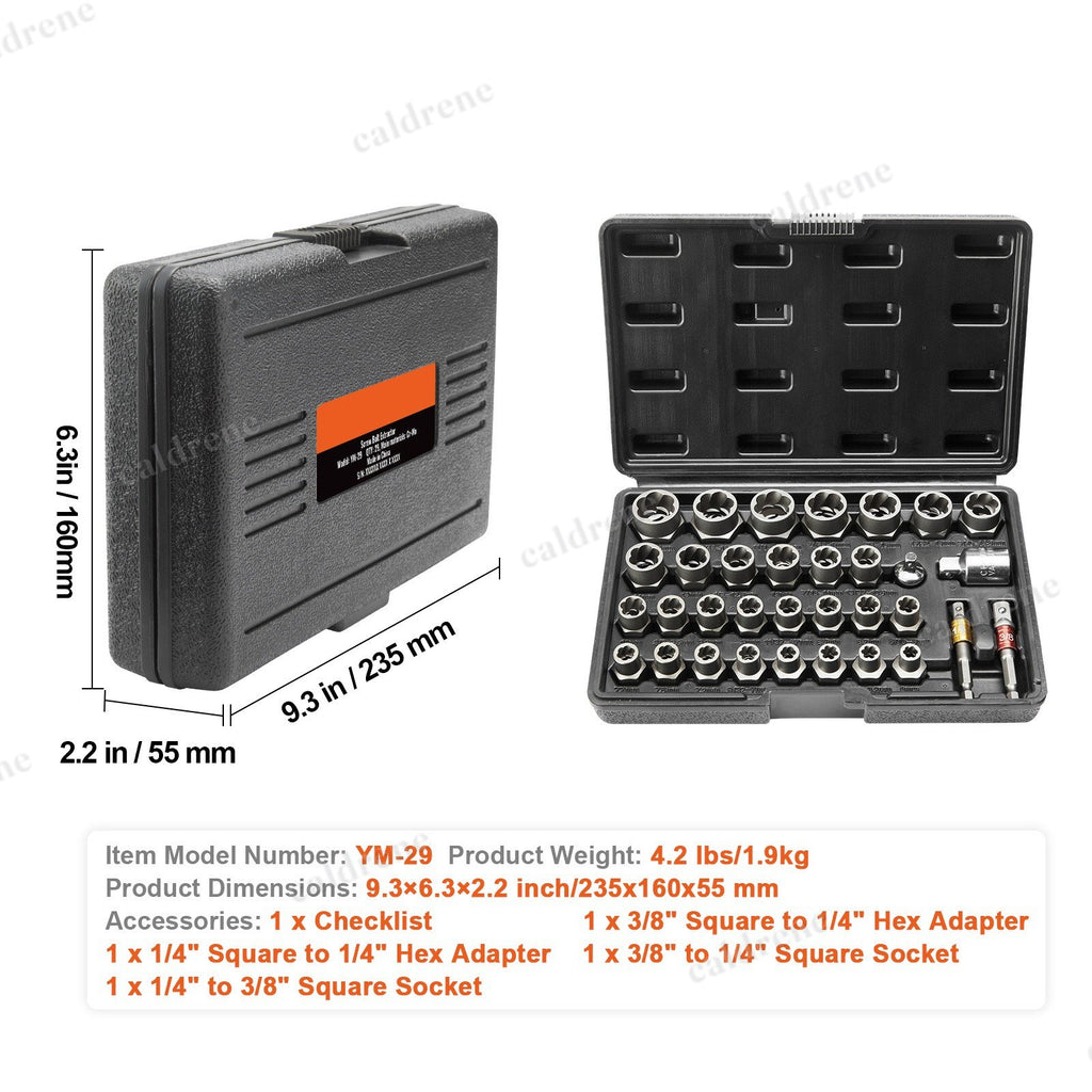 29 Piece Bolt and Nut Extractor Set with Case – view 7
